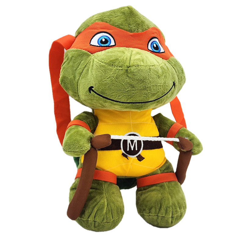 خرید و قیمت عروسک ناب سل مدل پولیشی لاک پشت های نینجا طرح مایکل آنجلو ارتفاع 32 سانتیمتر