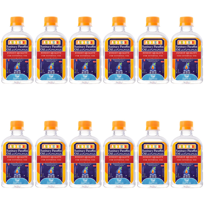 پارافین مایع اندرسون مدل B100 حجم 250 میلی لیتر بسته 12 عددی