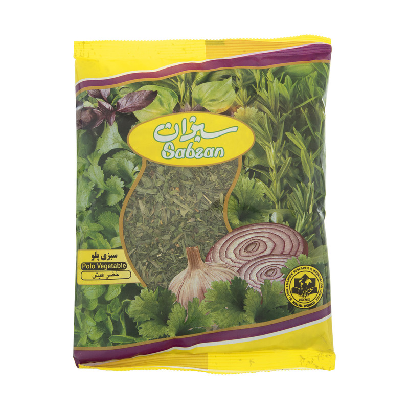 خرید و قیمت سبزی پلویی خشک سبزان مقدار 100 گرم