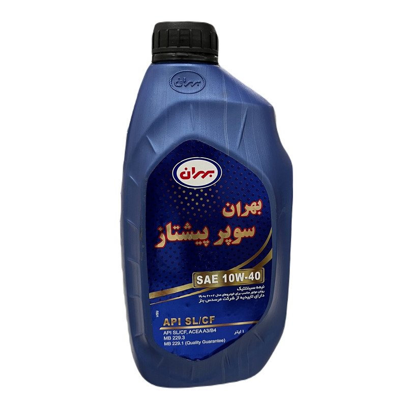 خرید و قیمت روغن موتور خودرو بهران مدل سوپر پیشتاز 10W40 SL حجم 1 لیتر