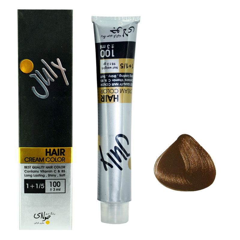 رنگ مو جولای شماره 5.67 حجم 100 میلی لیتر رنگ قهوه ای نسکافه ای