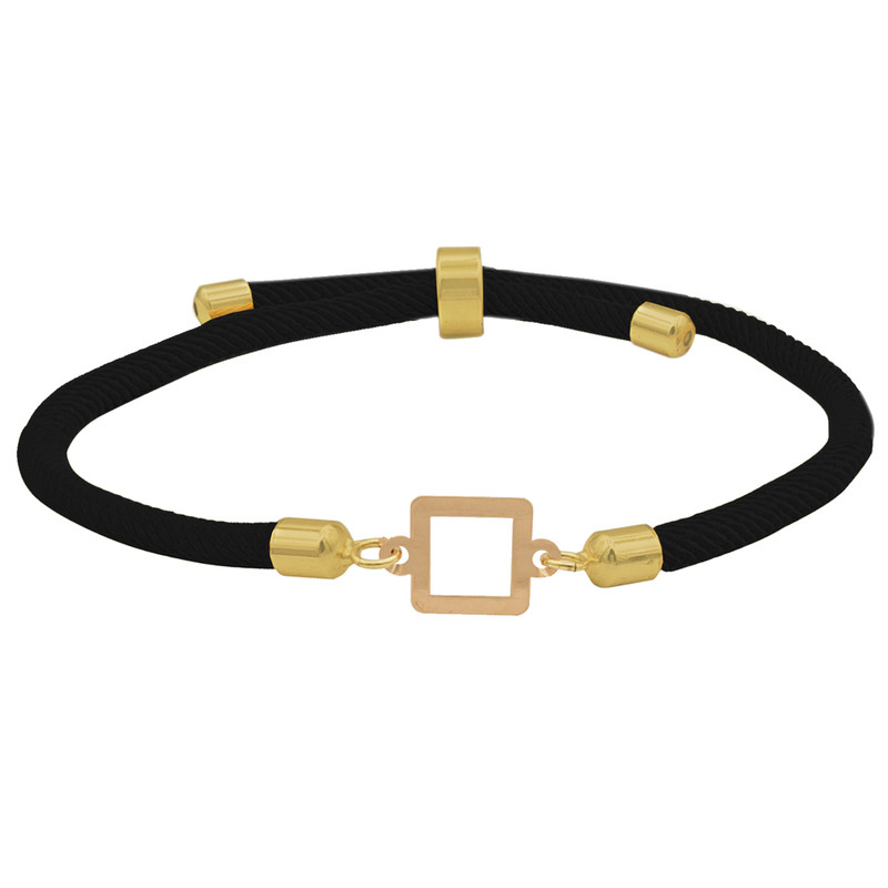 دستبند بند و طلا 18 عیار زنانه رزالیا مدل RBR-WGM-CR-30