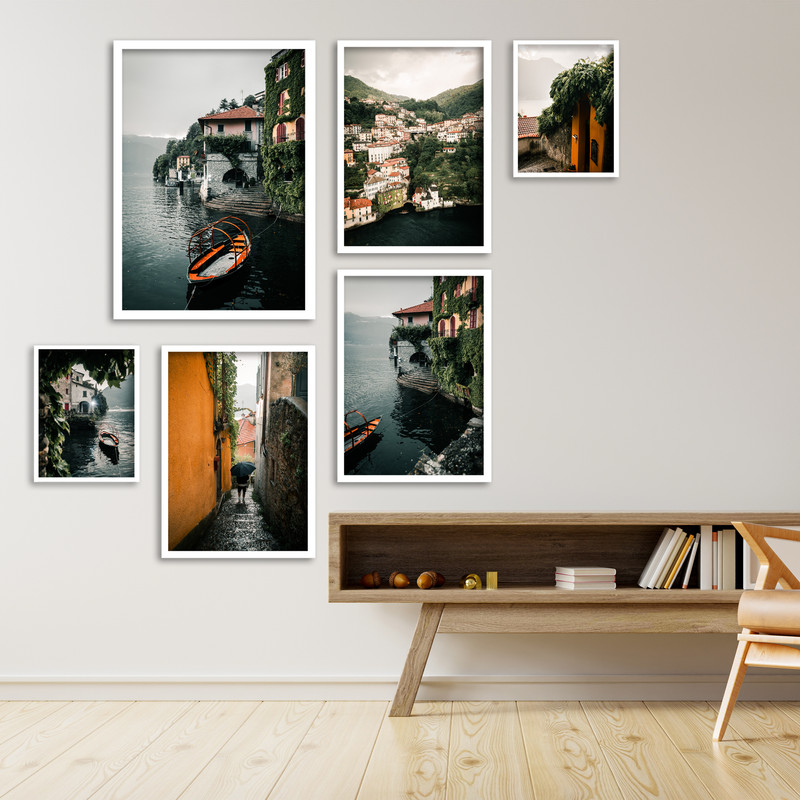 تابلو مدل طبیعت و دریاچه کد LA-G60002 مجموعه 6 عددی