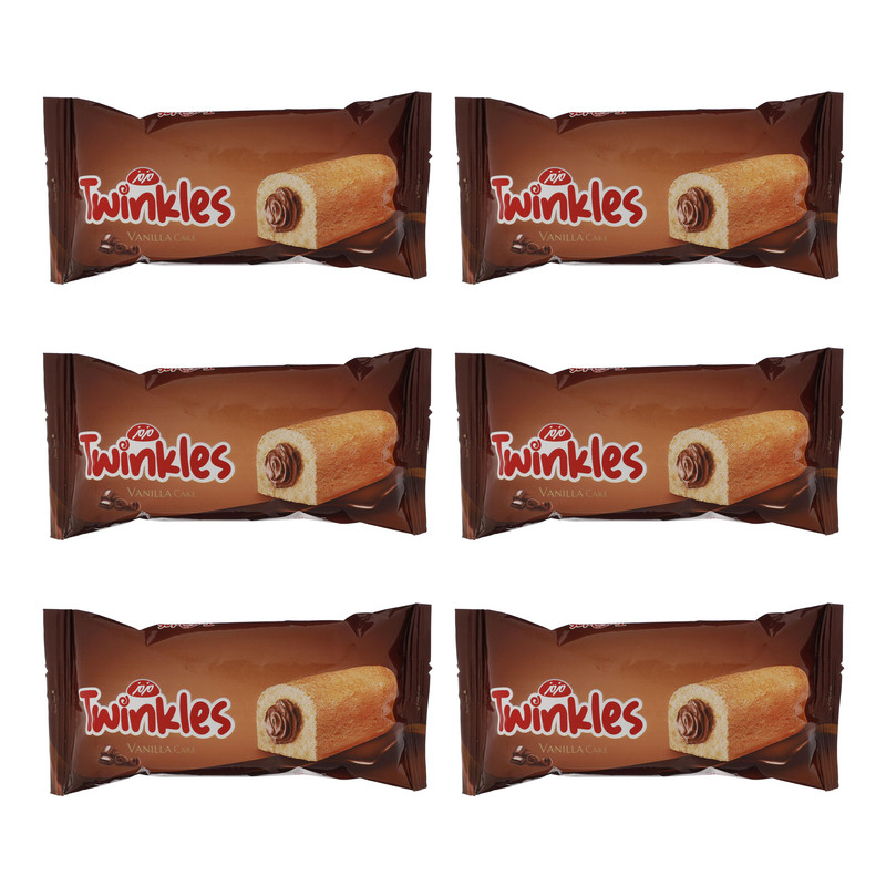 کیک روغنی با کرم کاکائو مزمز - 40 گرم بسته 6 عددی