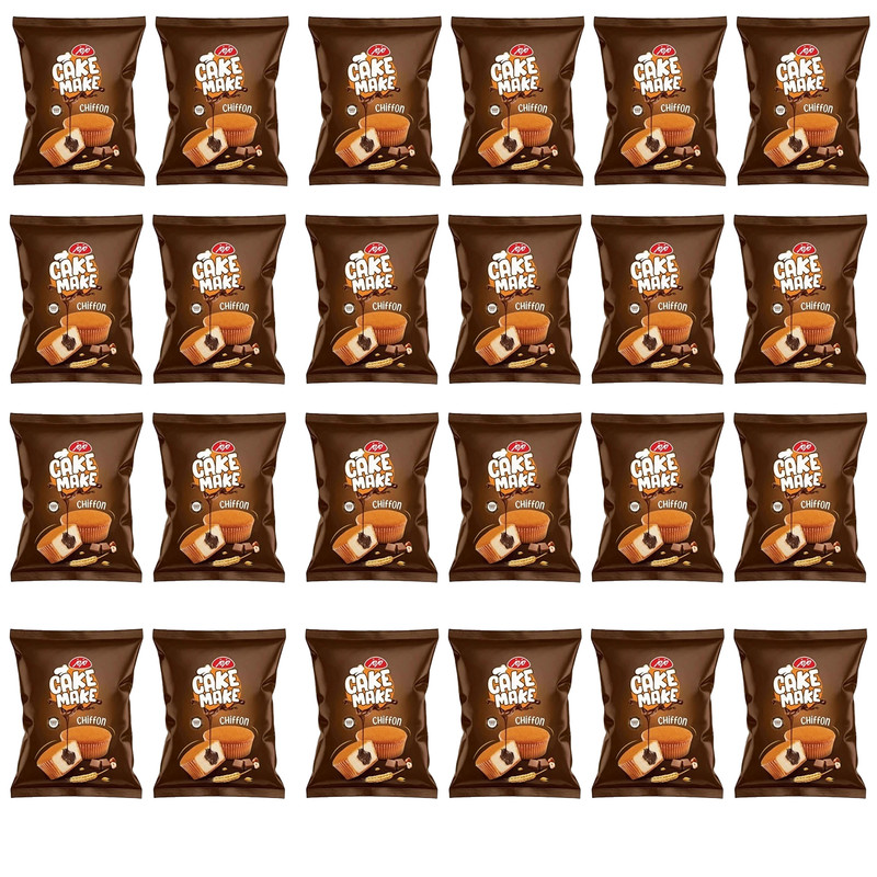 خرید و قیمت کیک روغنی با مغز کرم خامه شکلاتی کیک میک مزمز - 52 گرم بسته 24 عددی