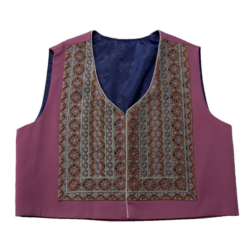 خرید و قیمت جلیقه دست دوز زنانه مدل سوزن دوزی کد 7047