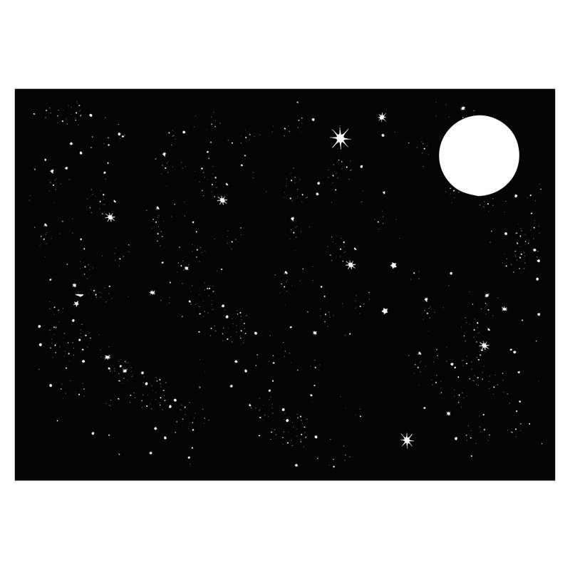 شابلون مدل ماه و ستاره کد SP710-2