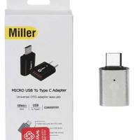 تبدیل Miller OTG USB To Type-C رنگ نقره ای موجود 
