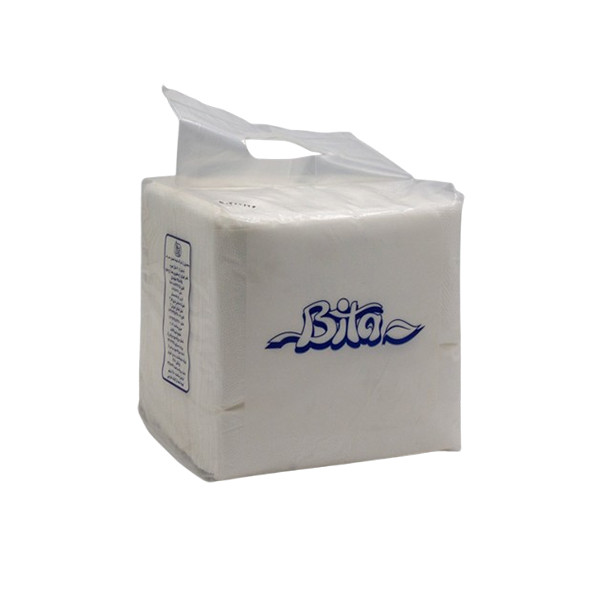 خرید و قیمت دستمال سفره کاغذی 100 برگ دو لایه بی تا مدل 001