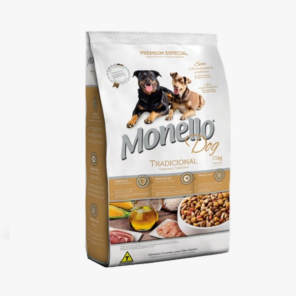 غذای خشک سگ مونلو سلکت مدل تردیشنال وزن 15 کیلوگرم