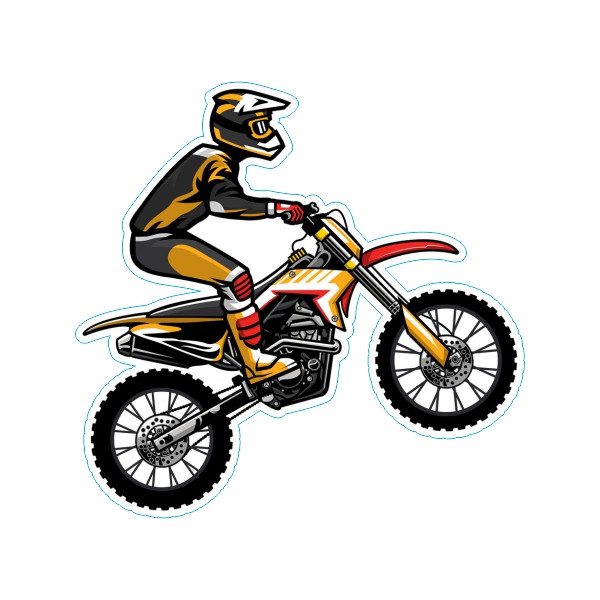 برچسب بدنه موتور سیکلت طرح MOTOR کد 02