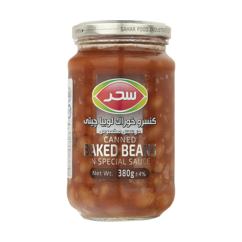 خرید و قیمت کنسرو خوراک لوبیا چیتی در سس مخصوص سحر - 380 گرم