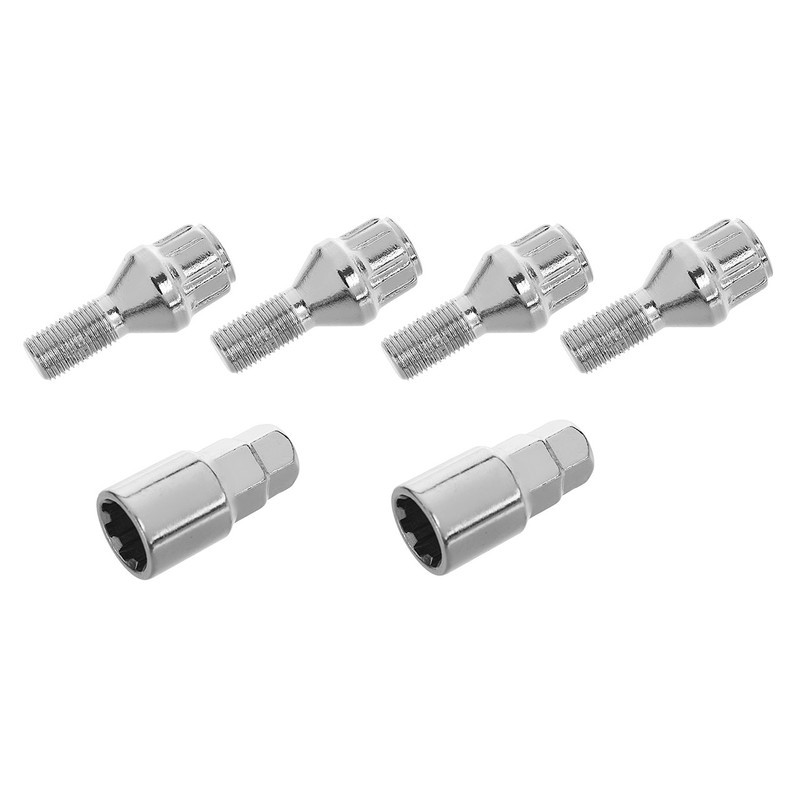 پیچ چرخ و رینگ ضد سرقت خودرو چیکال مدل M-18 مناسب برای چری آریزو 6 مجموعه 6 عددی
