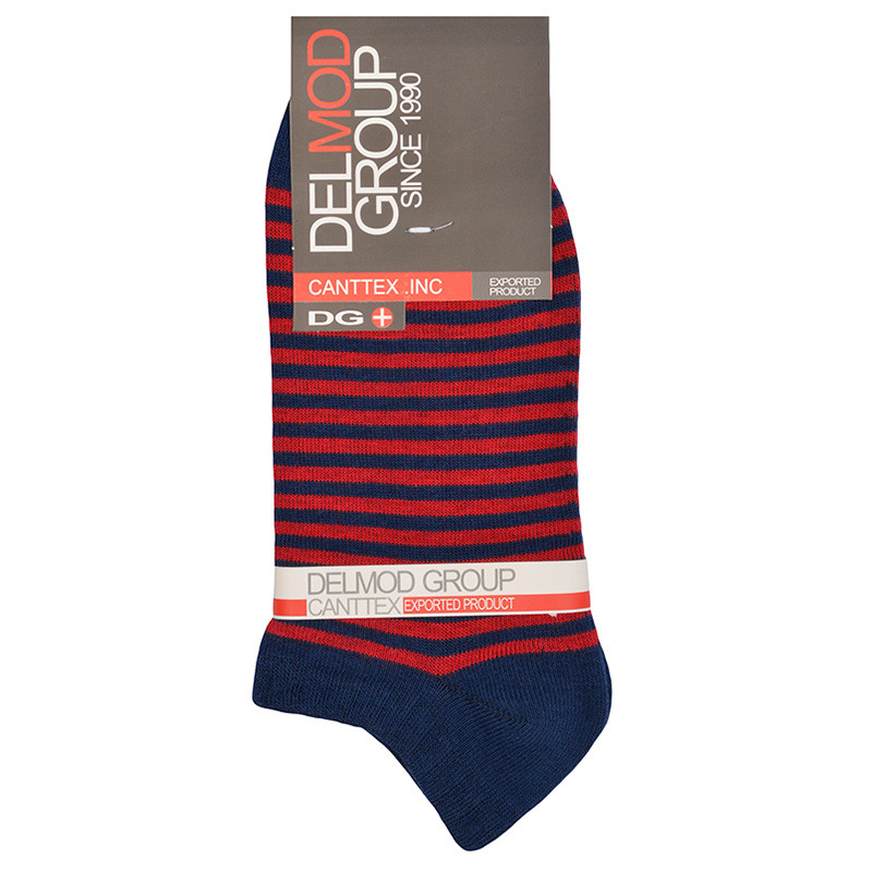 جوراب ساق کوتاه زنانه دل مد گروپ مدل 249009305 نخ پنبه رنگ قرمز