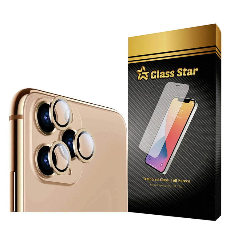 محافظ لنز دوربین گلس استار مدل RINGISLGS مناسب برای گوشی موبایل اپل iPhone 12 Pro / 11 Pro Max / 11 Pro