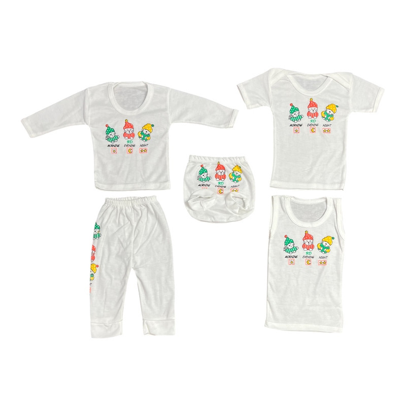 خرید و قیمت ست 5 تکه لباس نوزادی مدل MP102