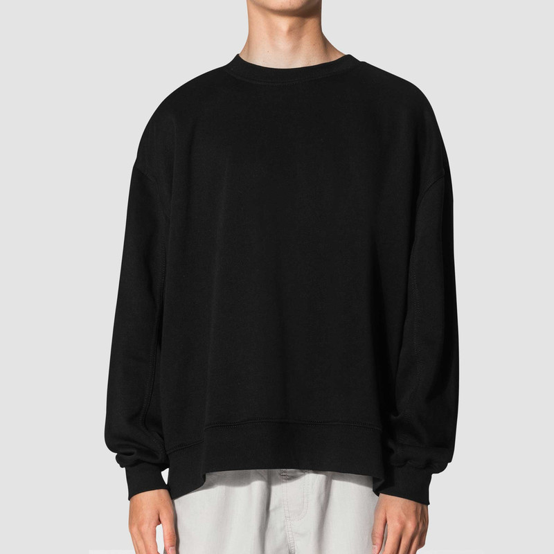 خرید و قیمت سویشرت مردانه مدل ساده کد 0689 رنگ مشکی