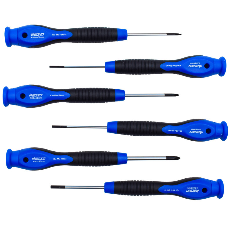 پیچ گوشتی ساعتی بوکسو مدل SCW-006PB بسته 6 عددی