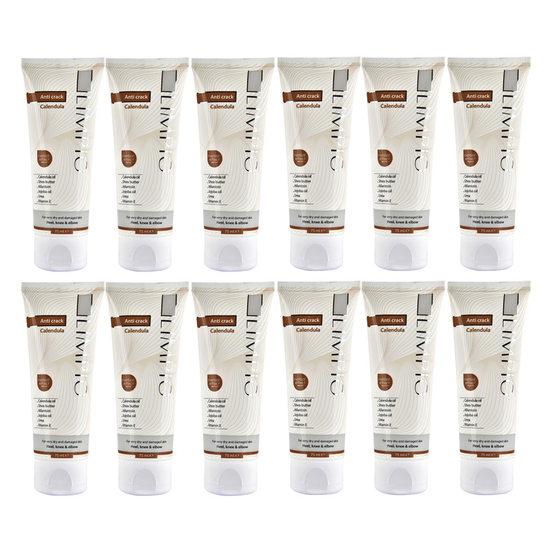 کرم رفع ترک پا لیمپیو مدل Anti Crack حجم 75 میلی لیتر مجموعه 12 عددی