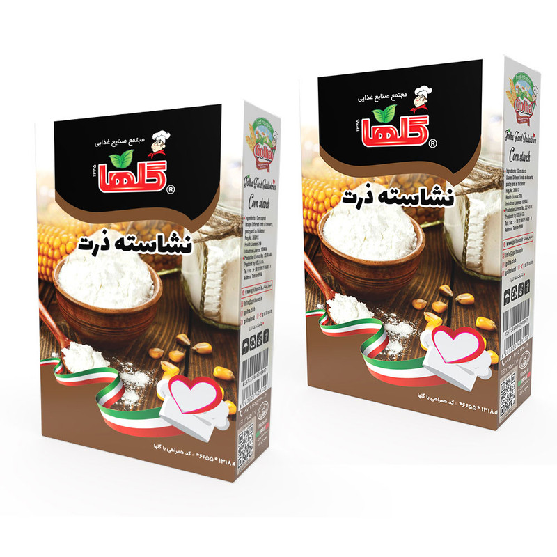 آرد نشاسته ذرت گلها - 150 گرم بسته 2 عددی