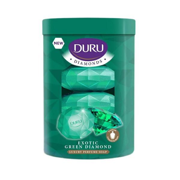 صابون شستشو دورو مدل Diamonds وزن 90 گرم مجموعه 4 عددی