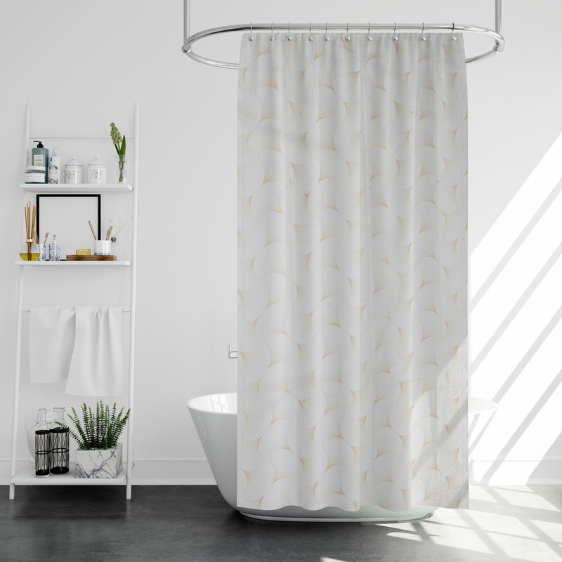 خرید و قیمت پرده حمام پیسو مدل BZ-63 سایز 180x200 سانتی متر