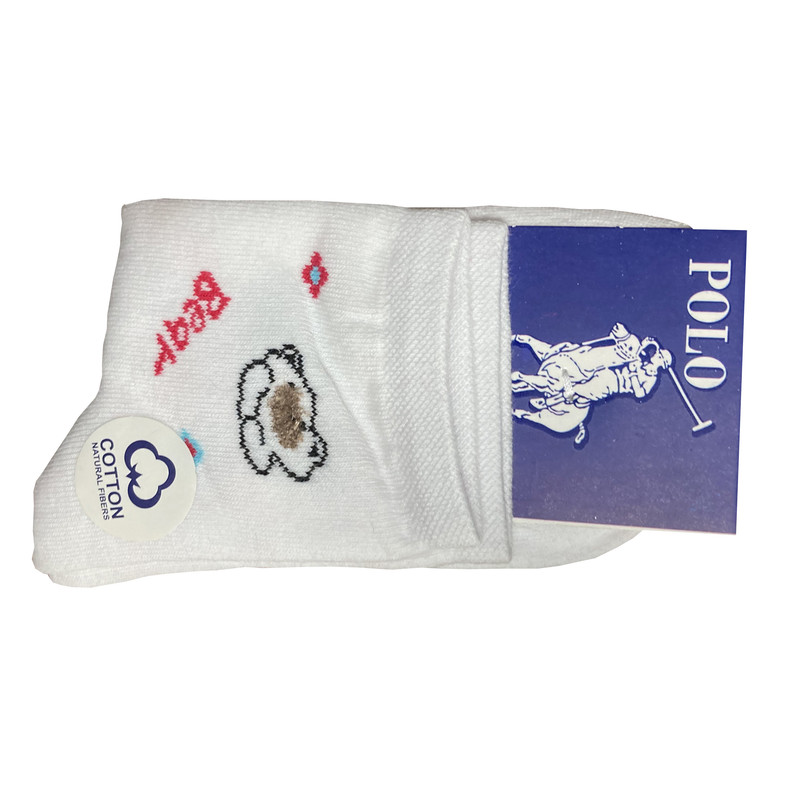 جوراب دخترانه مدل خرسی