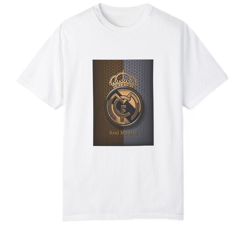 تی شرت آستین کوتاه بچگانه مدل لوگو باشگاه رئال مادرید اسپانیا