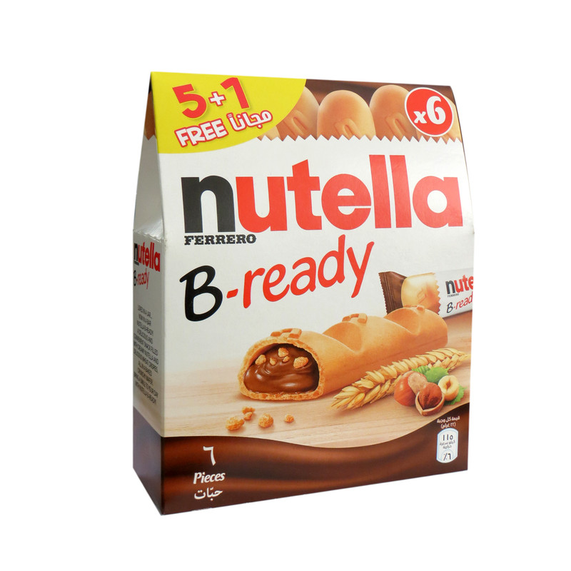 خرید و قیمت شکلات بیسکویتی بی ردی نوتلا بسته 6 عددی