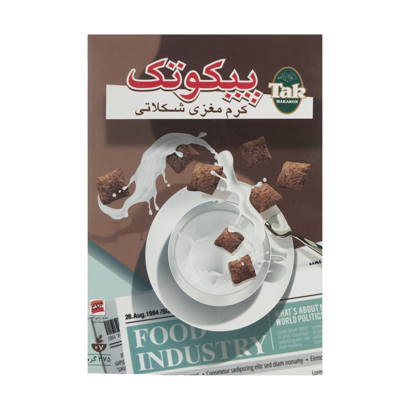 پیکو تک مغز دار تک ماکارون با طعم شکلاتی - 375 گرم