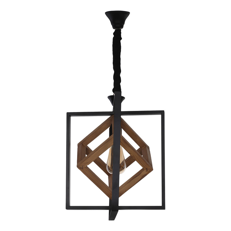 خرید و قیمت چراغ آویز تک شعله طرح مکعب مدل تو در تو