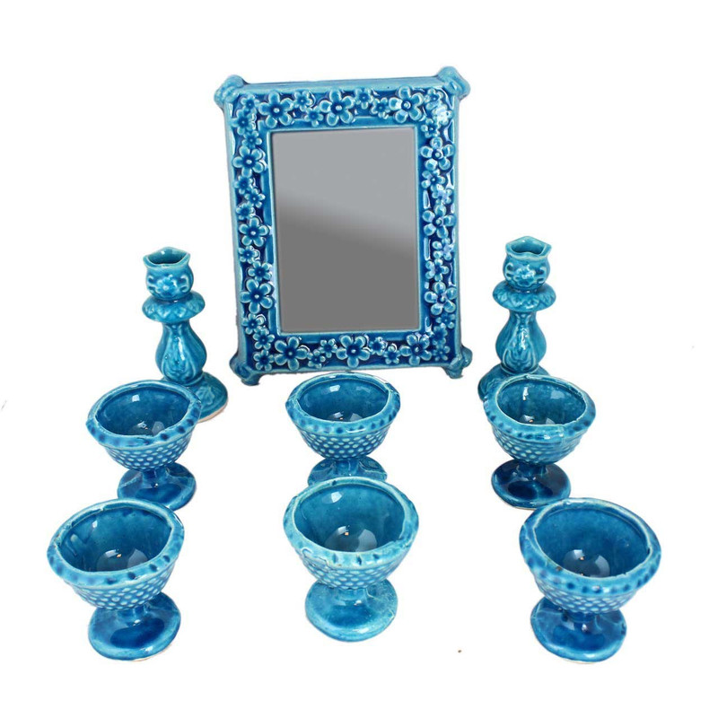 هفت سین سفالی گالری اوستا طرح پایه دار