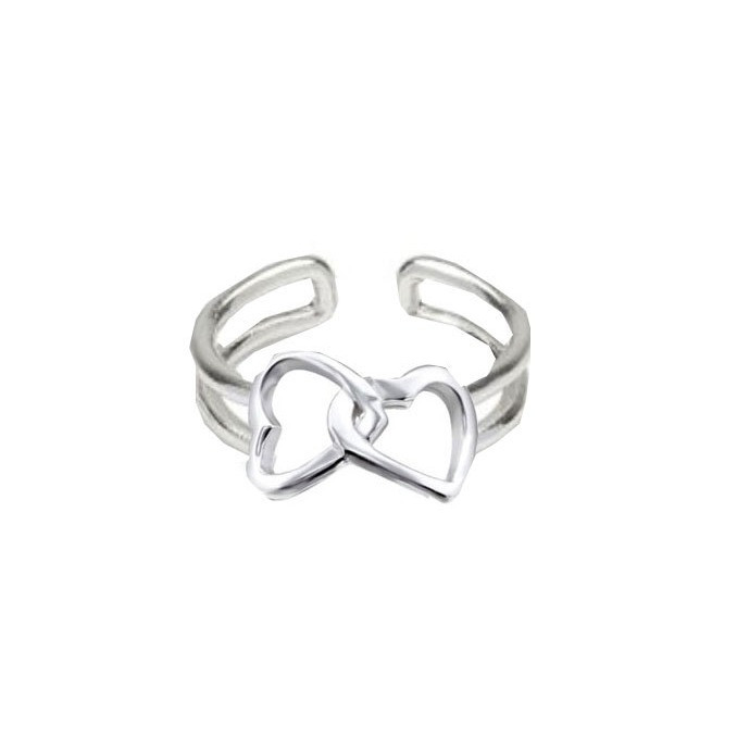 پیرسینگ نقره زنانه مدل قلبی