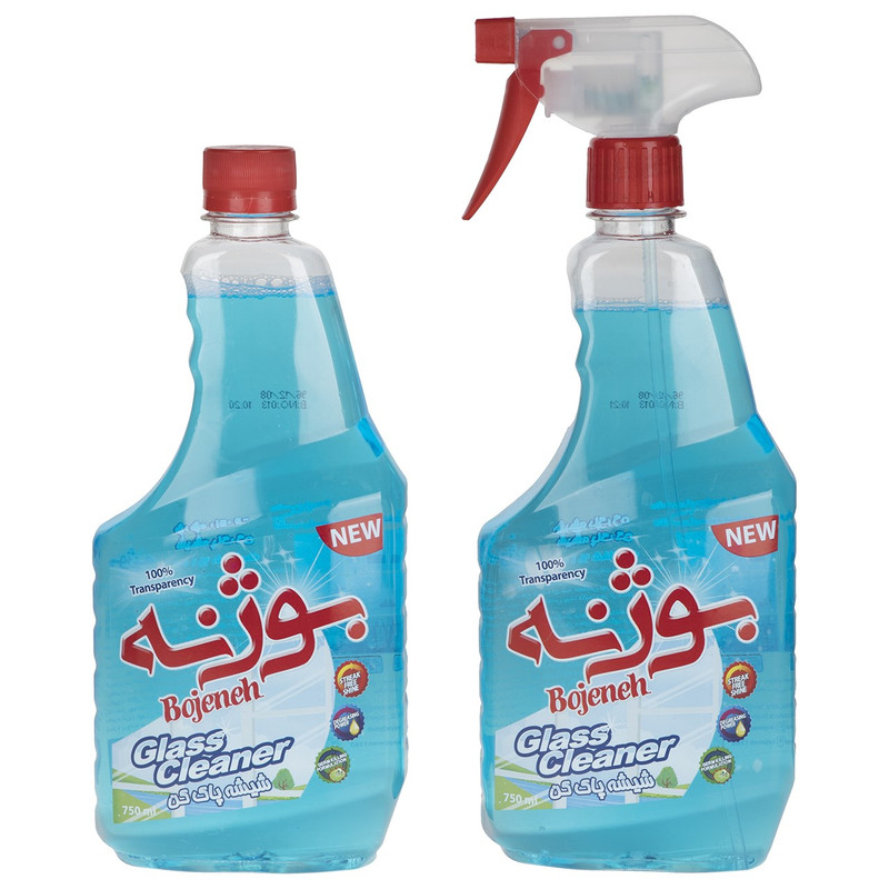 پک شیشه پاک کن آبی بوژنه بسته دو عددی