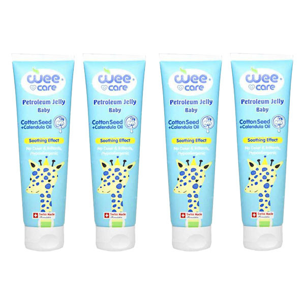 وازلین کودک وی کر مدل ژله ای پنبه دانه حجم 100 میلی لیتر بسته 4 عددی