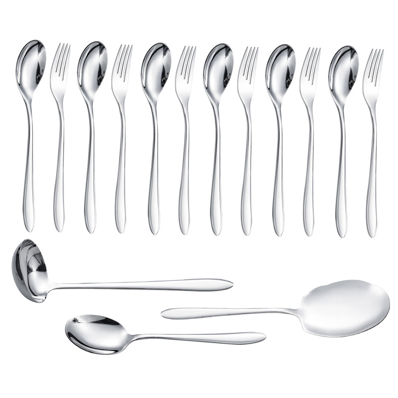 خرید و قیمت سرویس قاشق و چنگال 15 پارچه جی فی نی مدل G-015