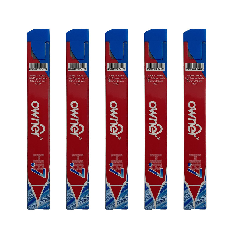 نوک مداد نوکی 0.7 میلی متری اونر کد 13307 بسته 5 عددی