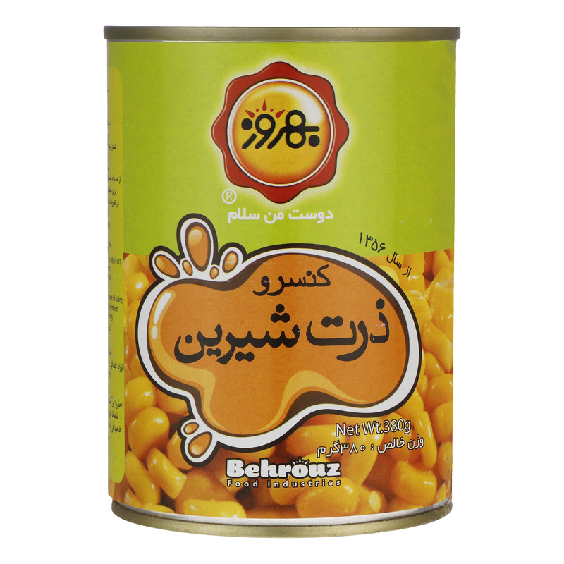 خرید و قیمت کنسرو ذرت شيرين بهروز - 380 گرم