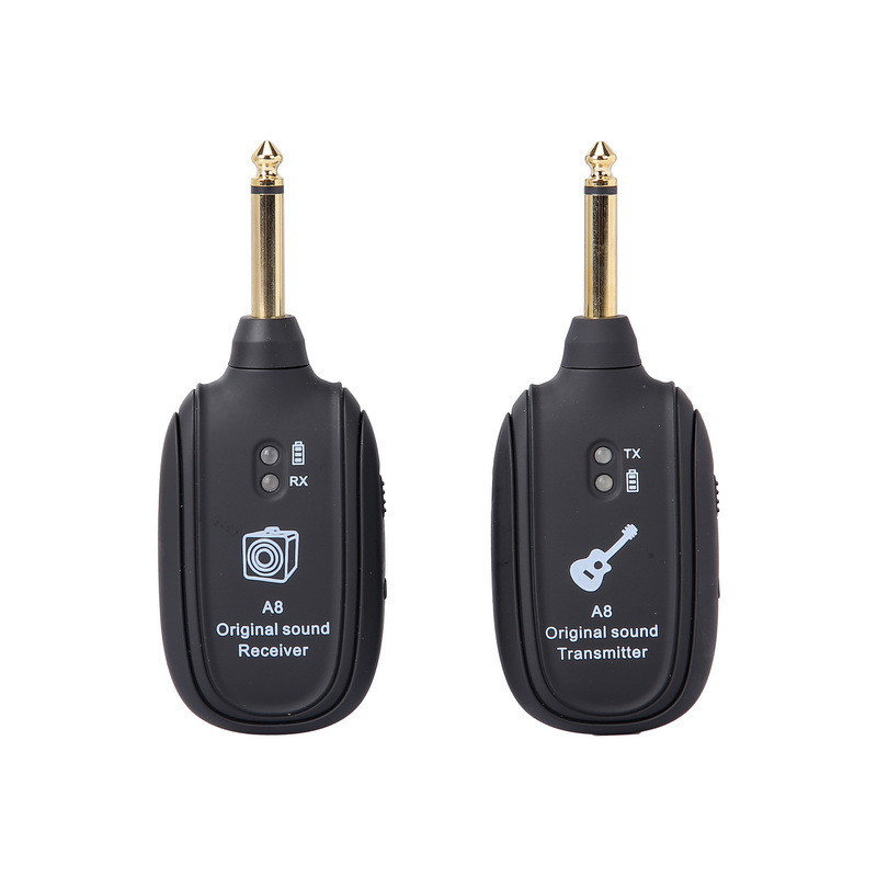 خرید و قیمت فرستنده و گیرنده گیتار مدل A8 UHF 730 بسته دو عددی