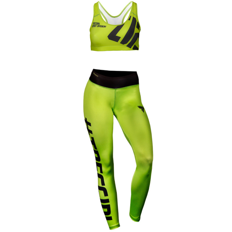 خرید و قیمت ست نیم تنه و لگینگ ورزشی زنانه ترک گرل کد 02 رنگ سبز