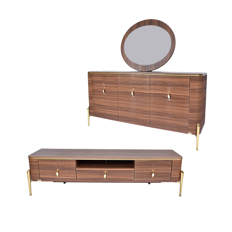 آینه و کنسول مدل 219 به همراه میز تلویزیون