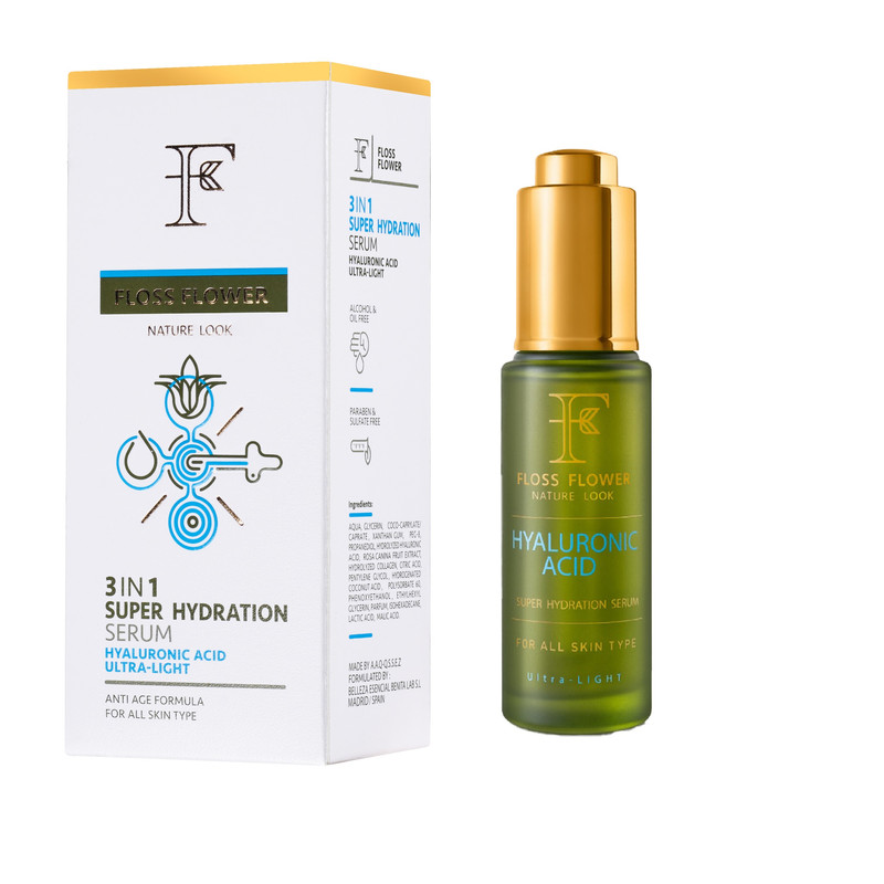 خرید و قیمت سرم پوست فلوس فلاور مدل هیالورونیک اسید حجم 30 میلی لیتر