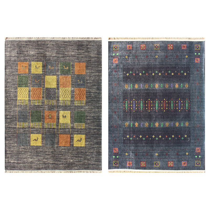 فرش ماشینی دو رو نیروانا مدل Gabbah