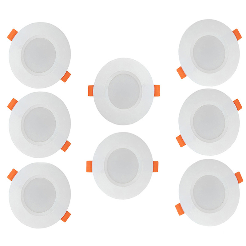 پنل ال ای دی 7 وات دیسانور مدل ماهور توکار هیت سینک آلومینیوم بسته 8 عددی