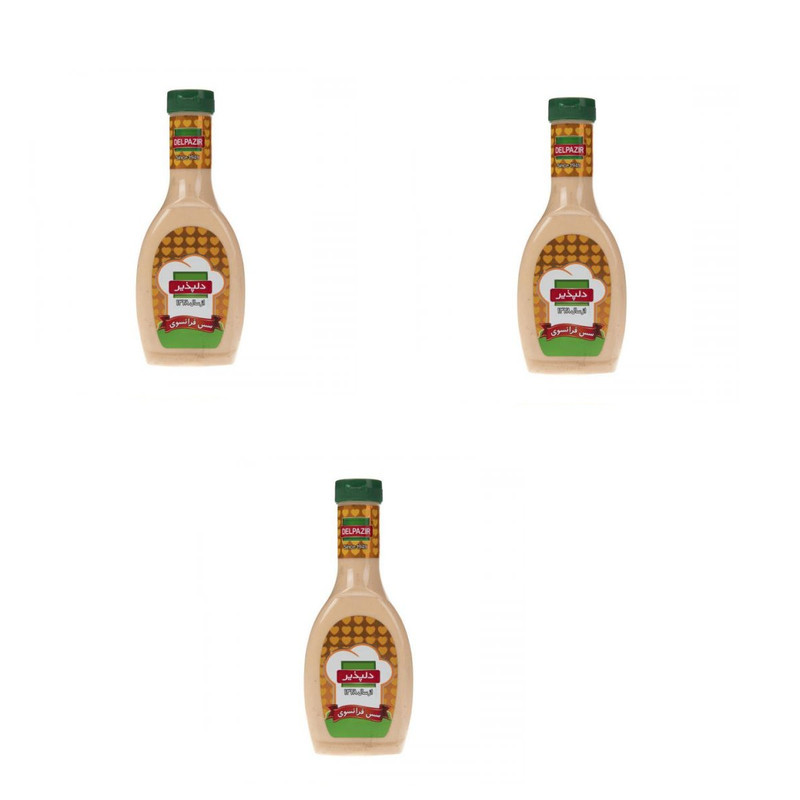 سس فرانسوی دلپذیر -450 گرم بسته 3 عددی