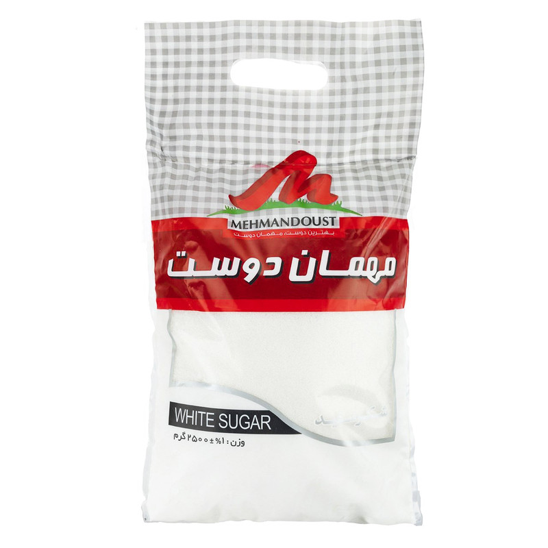 خرید و قیمت شکر سفید مهمان دوست مقدار 2500 گرم