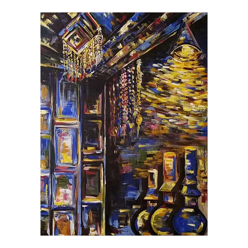 تابلو رنگ روغن مدل طبیعت کد 2546