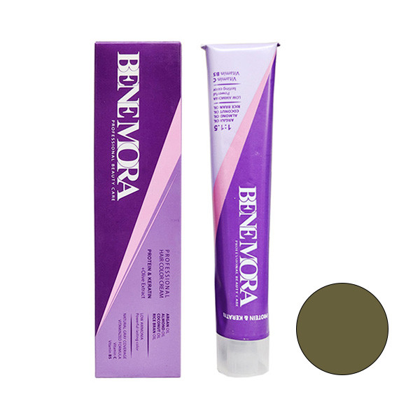 خرید و قیمت رنگ مو بن مورا شماره 7.13 حجم 100 میلی لیتر رنگ خاکستری طلایی متوسط