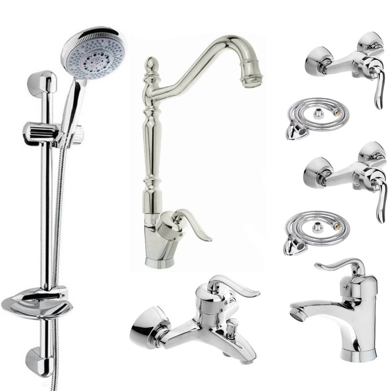 ست شیرآلات شیرالات رز مدل بیزانس مکس مجموعه 8 عددی