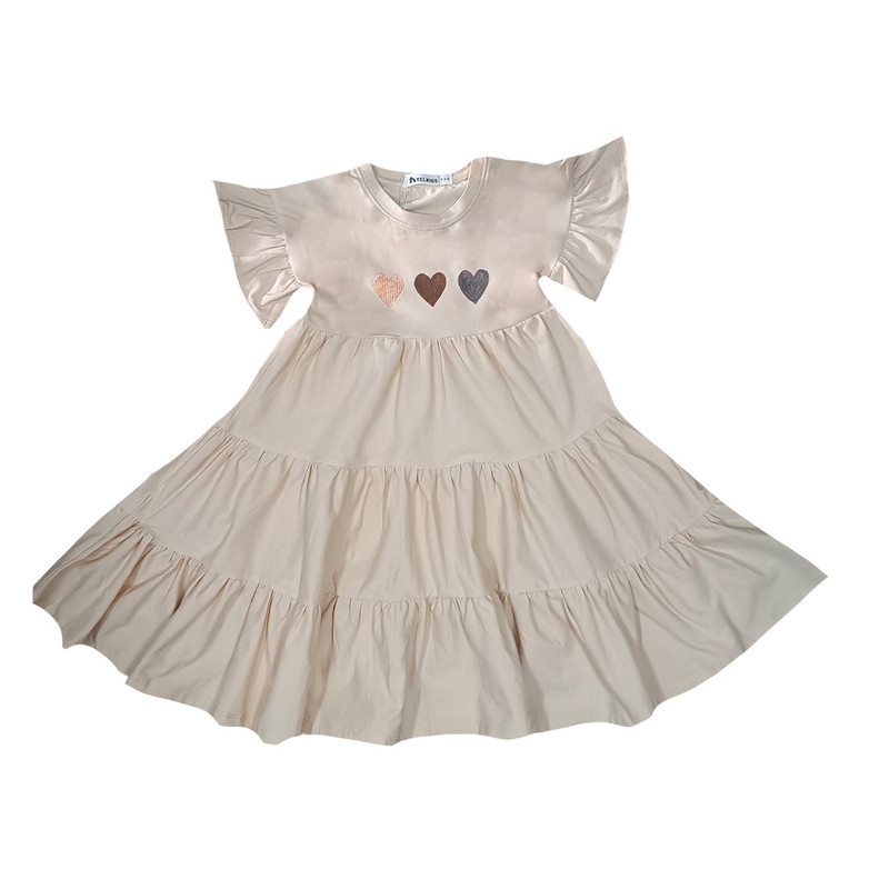 خرید و قیمت پیراهن دخترانه مدل قلبی